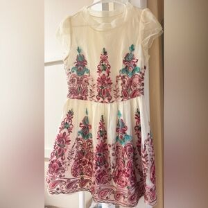 Floral Embroidered Dress